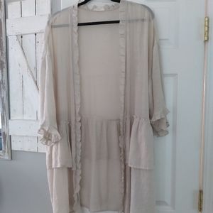 Easel thin linen cardigan